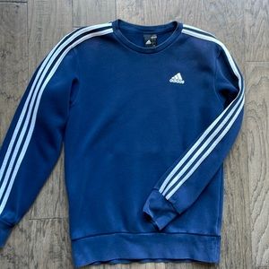 Adidas Three Stripe Sleeve Sweatshirt
